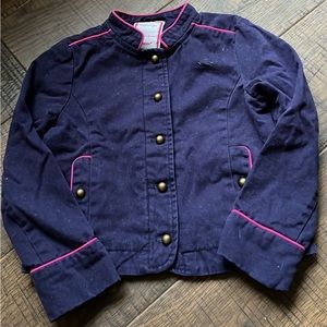 Gymboree navy/pink jacket girls size 5/6